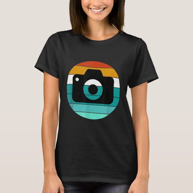 Vintage Retro Photographer Camera Graphic Photogra T-Shirt (Front)