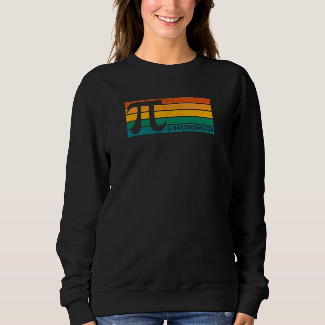 Vintage Retro Pi  Sweatshirt (Front)