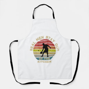 Vintage Retro Pickleball Funny Apron