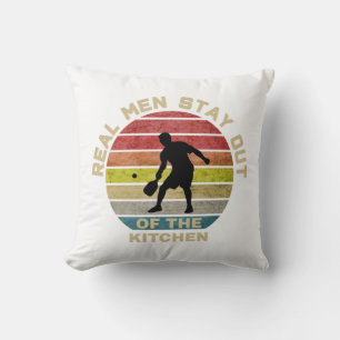Vintage Retro Pickleball Funny Cushion