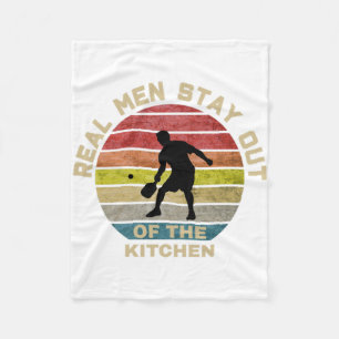 Vintage Retro Pickleball Funny Fleece Blanket