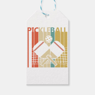Vintage Retro Pickleball Gift Tags
