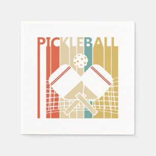 Vintage Retro Pickleball  Napkin