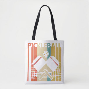 Vintage Retro Pickleball  Tote Bag