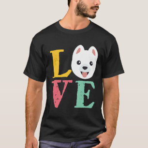 Vintage Retro Pomeranian Love Cute Puppy Funny Dog T-Shirt