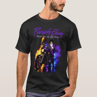 Vintage Retro Pop Musician Motorcycle Night Art Cl T-Shirt