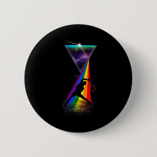 Vintage Retro Prism Badminton 6 Cm Round Badge