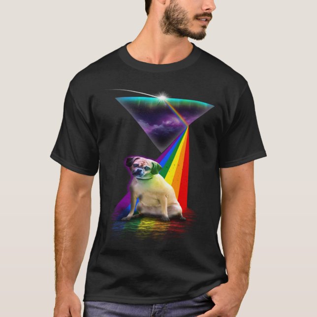 Vintage Retro Prism Puggle T-Shirt (Front)