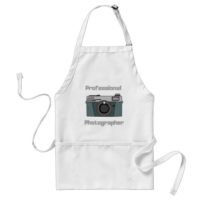 Vintage Retro Professional Photographer Camera Standard Apron (Front)