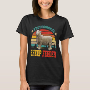 Vintage Retro Professional Sheep Feeder Farmer T-Shirt