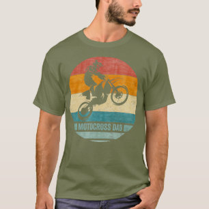 Vintage Retro Proud Motocross Dirt Bike Dad T-Shirt