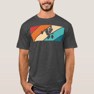 Vintage Retro Quad Bike Rider  1037 T-Shirt