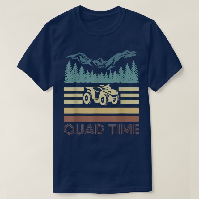 Vintage Retro Quad Time 1408 T-Shirt (Design Front)
