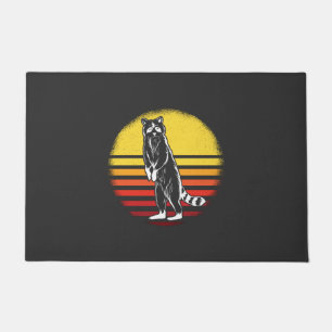 Vintage Retro Racoon Doormat