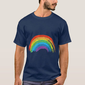 Vintage Retro Rainbow   Classic Distressed T-Shirt