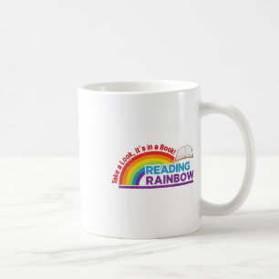 Vintage Retro Rainbow Take A Look Its In A Book Re Coffee Mug