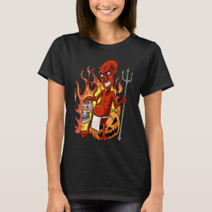 Vintage Retro Red Devil Red Devil Halloween T-Shirt