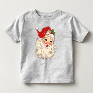 Vintage Retro Red Santa Unisex Toddler T-Shirt