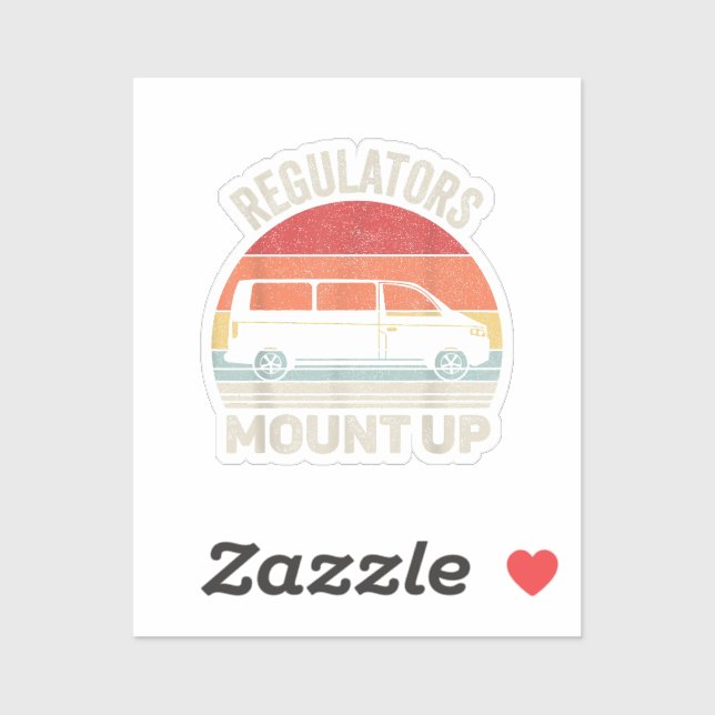 Vintage Retro Regulators Mount Up Funny Mum (Sheet)