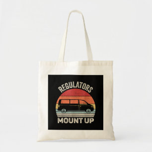 Vintage Retro Regulators Mount Up Funny Mum Tote Bag
