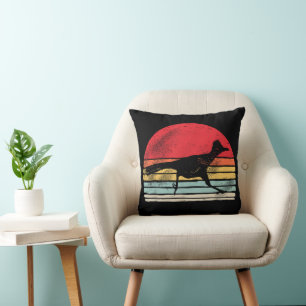 Vintage Retro Roadrunner Animal Lover Gift Cushion