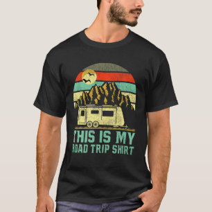 Vintage Retro RV Camper This Is My Road Trip T-Shirt