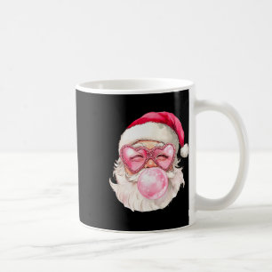 Vintage Retro Santa Christmas Bubble Gum Pink Sung Coffee Mug