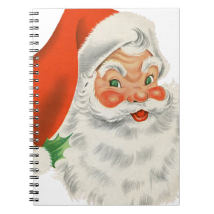 Vintage Retro Santa Claus Notebook