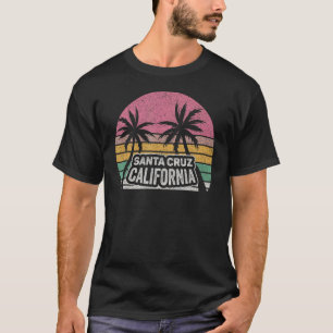Vintage Retro Santa Cruz California Beach Sunset 3 T-Shirt