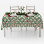 Vintage Retro Santa Green Christmas Tablecloth<br><div class="desc">Celebrate the season with this vintage-inspired green Christmas tablecloth, featuring a retro Santa Claus design. Perfect for holiday dinners, family gatherings, and festive events, this tablecloth adds a cosy, nostalgic touch to your Christmas decor. With its classic Santa theme and unique green colour, it’s an ideal choice for those who...</div>