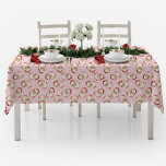 Vintage Retro Santa Pink Christmas Tablecloth<br><div class="desc">Add a whimsical, nostalgic touch to your holiday decor with this pink Christmas tablecloth, featuring a vintage-inspired Santa Claus design. Ideal for Christmas gatherings, festive dinners, and retro-themed celebrations, this tablecloth brings a unique and charming twist to traditional holiday decor. Perfect for those who love classic Christmas style with a...</div>