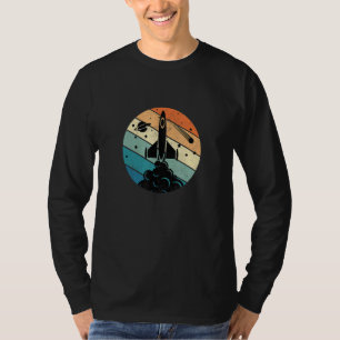 Vintage Retro Sci Fi Space Rocket Men Women Boys G T-Shirt