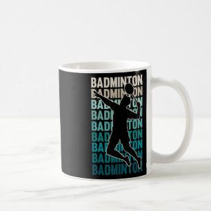 Vintage Retro Shuttle Badminton  Coffee Mug
