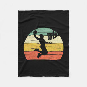 Vintage Retro Sketll Dunk Shirt Sunset Colorful Me Fleece Blanket