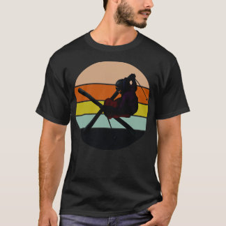 Vintage Retro Ski jumper with Skis T-Shirt