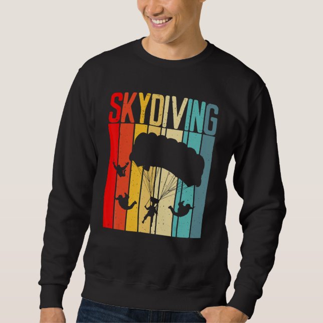 Vintage Retro Skydivers Shirt Gift For Skydiving (Front)