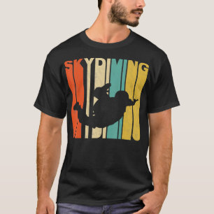 Vintage Retro Skydiving Silhouette  T-Shirt
