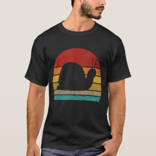 Vintage Retro Snail Sunset 70s 80s 90s Snail Party T-Shirt