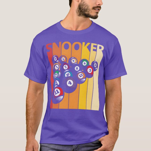 Vintage Retro Snooker T-Shirt (Front)