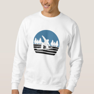 Vintage Retro Snowboarding Sweatshirt