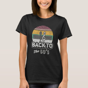Vintage Retro Sock Hop 50s Rockabilly Print 1950s T-Shirt