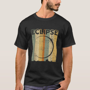 Vintage Retro Solar Eclipse T Shirt Sun Moon Sky T