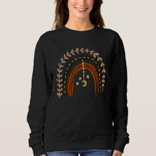 Vintage Retro Stay Wild Moon Child Rainbow Hippie Sweatshirt