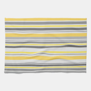 Vintage Retro Stripes Pattern Kitchen Towel #2