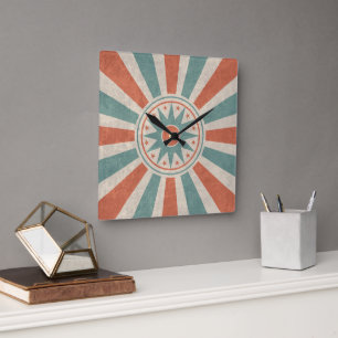 Vintage Retro Style Acrylic Wall Clock