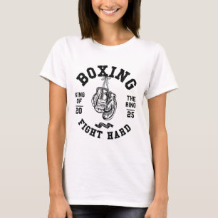 Vintage Retro Style Boxer Gloves King Of The Ring T-Shirt