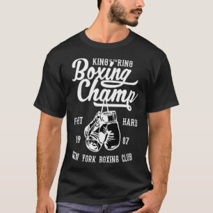 Vintage retro style boxing gloves champions academ T-Shirt