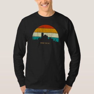 Vintage Retro Style Canada City skyline cityscape T-Shirt