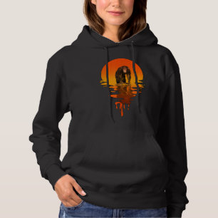 Vintage Retro Style Chimpanzee Hoodie