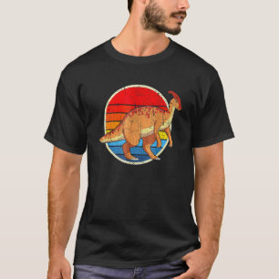 Vintage Retro Style Dinosaur I Parasaurolophus T-Shirt